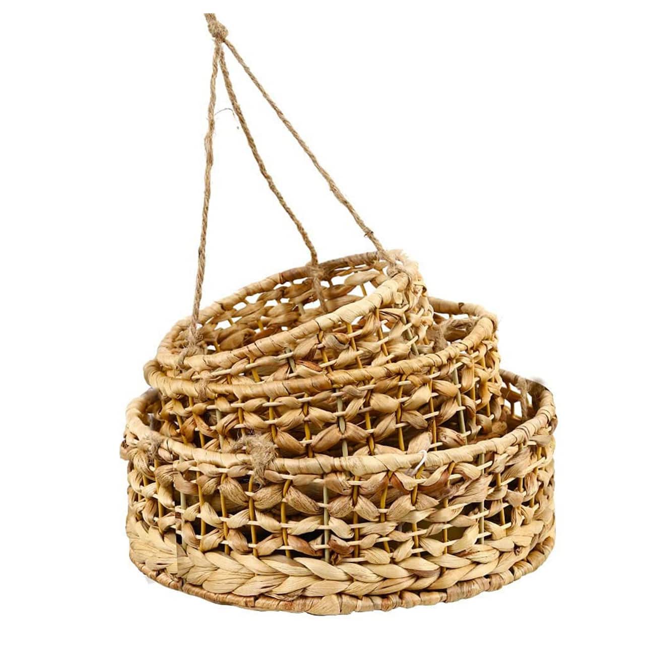 NEX™ 3-Tier Natural Kitchen Fruit Storage Wicker Baskets